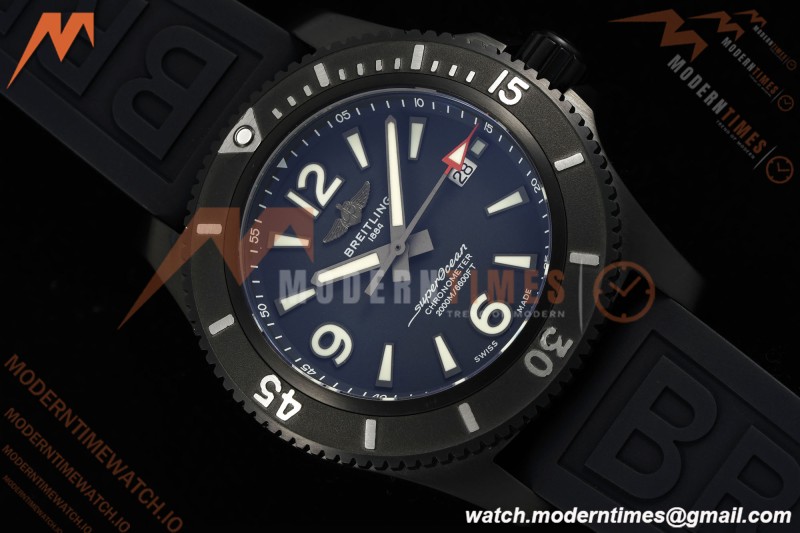 Breitling - Superocean Special 46mm Ceramic DLC/RU Blk/Stk/Num TF V2 A2824