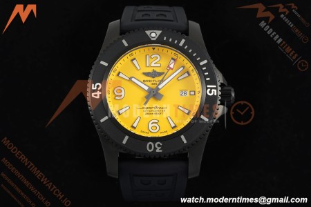 Breitling - Superocean Special 46mm Ceramic DLC/RU Yelw/Stk/Num TF V2 A2824