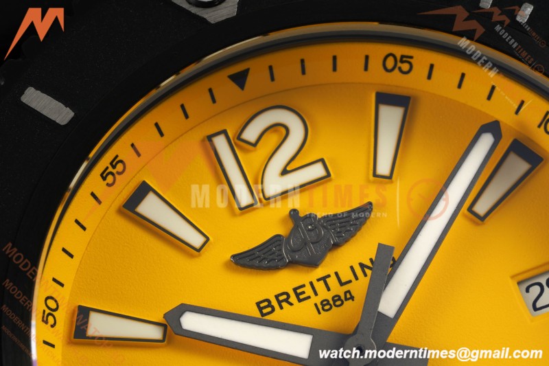 Breitling - Superocean Special 46mm Ceramic DLC/RU Yelw/Stk/Num TF V2 A2824