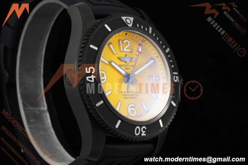 Breitling - Superocean Special 46mm Ceramic DLC/RU Yelw/Stk/Num TF V2 A2824