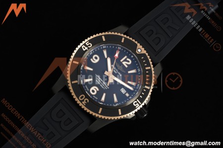 Breitling - Superocean Special 46mm Ceramic DLC/RG/RU Blk/Stk/Num TF V2 A2824
