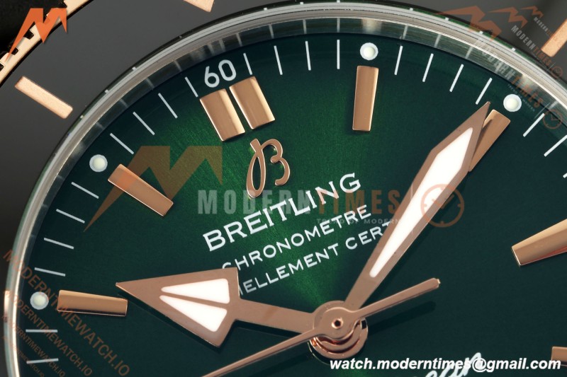 Breitling - Superocean Heritage B20 Automatic 42mm SS/RG/RU Green BLF A2824 | 브라이틀링 - 슈퍼오션 헤리티지 B20 오토매틱 42mm SS/RG/RU 그린 BLF A2824