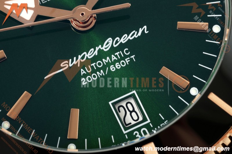 Breitling - Superocean Heritage B20 Automatic 42mm SS/RG/RU Green BLF A2824 | 브라이틀링 - 슈퍼오션 헤리티지 B20 오토매틱 42mm SS/RG/RU 그린 BLF A2824