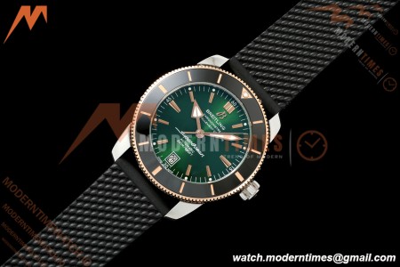 Breitling - Superocean Heritage B20 Automatic 42mm SS/RG/RU Green BLF A2824