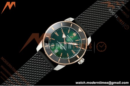 Breitling - Superocean Heritage B20 Automatic 42mm SS/RG/RU Green BLF A2824 | 브라이틀링 - 슈퍼오션 헤리티지 B20 오토매틱 42mm SS/RG/RU 그린 BLF A2824