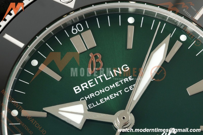 Breitling - Superocean Heritage B20 Automatic 42mm SS/RU Green BLF A2824 | 브라이틀링 - 슈퍼오션 헤리티지 B20 오토매틱 42mm SS/RU 그린 BLF A2824