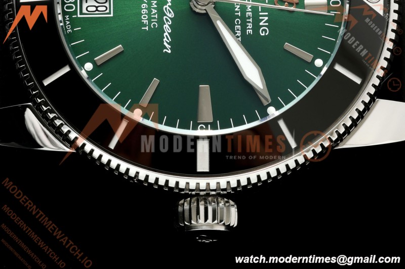 Breitling - Superocean Heritage B20 Automatic 42mm SS/RU Green BLF A2824 | 브라이틀링 - 슈퍼오션 헤리티지 B20 오토매틱 42mm SS/RU 그린 BLF A2824