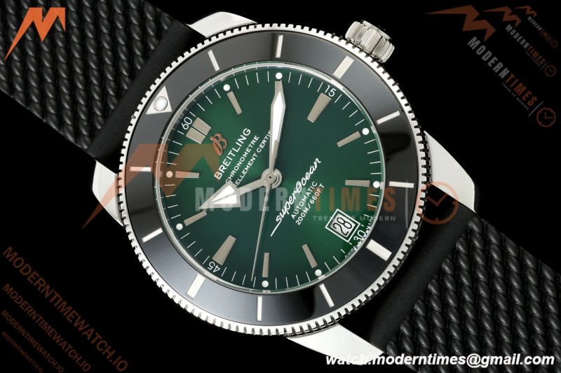 Breitling - Superocean Heritage B20 Automatic 42mm SS/RU Green BLF A2824 | 브라이틀링 - 슈퍼오션 헤리티지 B20 오토매틱 42mm SS/RU 그린 BLF A2824