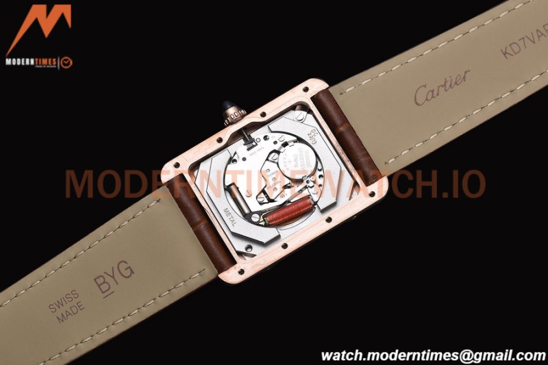 Cartier - Cartier Tank Louis Cartier Large Size RG/LE Silver AF Swiss Qtz