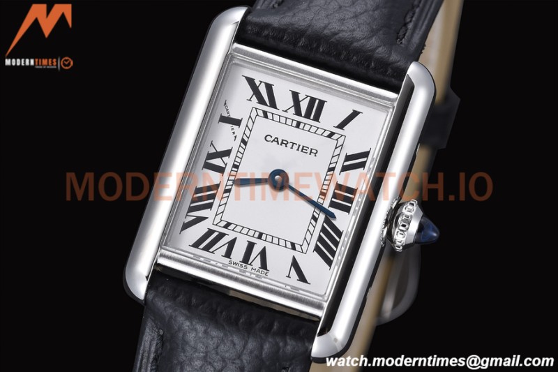 Cartier - Cartier Tank Must Cartier Ladies SS/LE White AF Swiss Qtz
