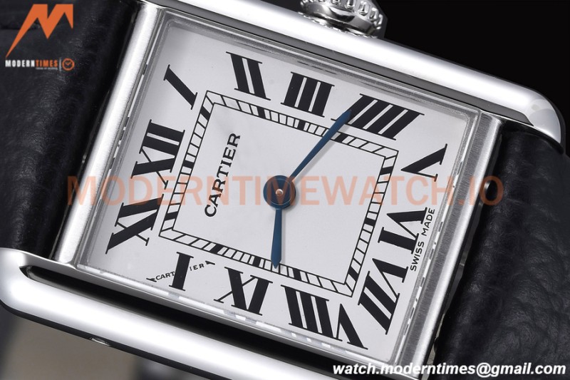Cartier - Cartier Tank Must Cartier Ladies SS/LE White AF Swiss Qtz