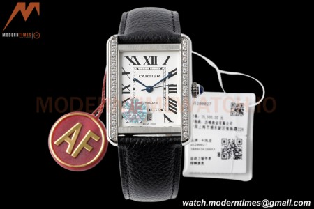 Cartier - Cartier Tank Solo XL Automatic SS/LE White AF A2892