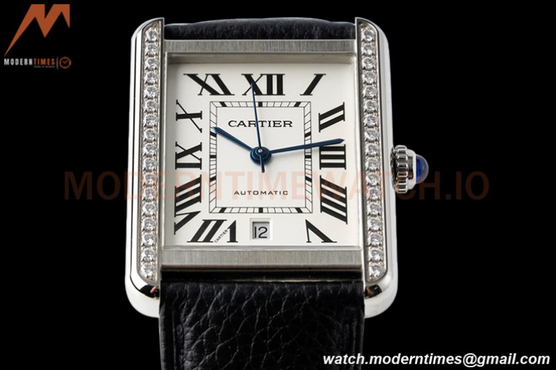 Cartier - Cartier Tank Solo XL Automatic SS/LE White AF A2892
