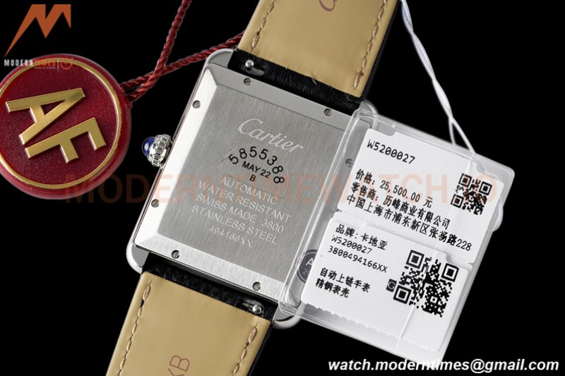 Cartier - Cartier Tank Solo XL Automatic SS/LE White AF A2892