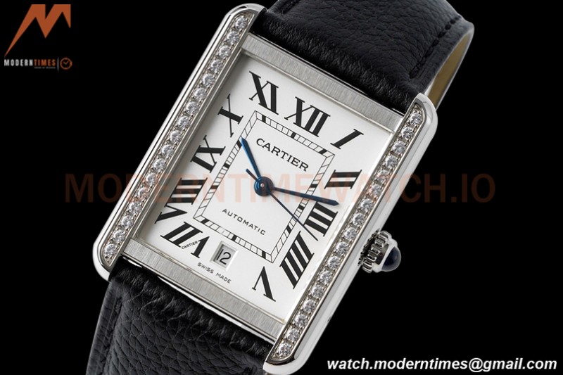 Cartier - Cartier Tank Solo XL Automatic SS/LE White AF A2892