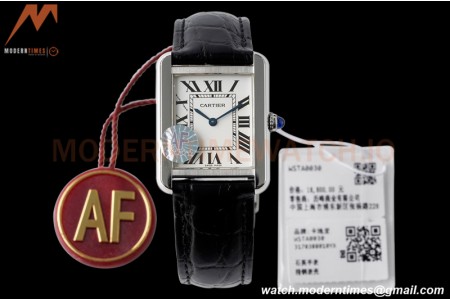 Cartier - Cartier Tank Solo Ladies Small Size SS/LE White AF Swiss Qtz