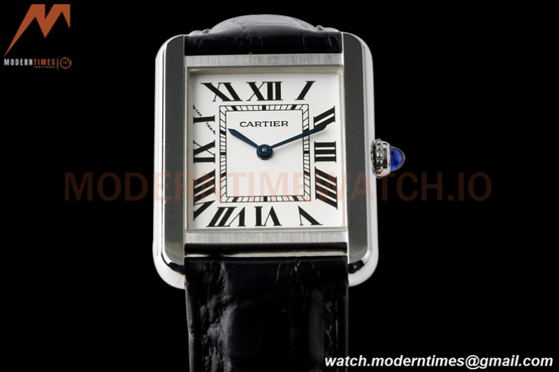 Cartier - Cartier Tank Solo Ladies Small Size SS/LE White AF Swiss Qtz