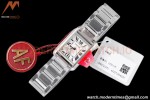 Cartier - Tank Must De Cartier 316F SS/SS White AF Swiss Quartz