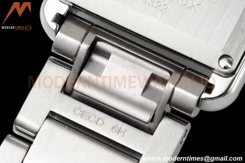 Cartier - Tank Must De Cartier 316F SS/SS White AF Swiss Quartz