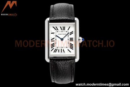 Cartier - Cartier Tank Must Cartier Medium SS/LE White AF Swiss Qtz