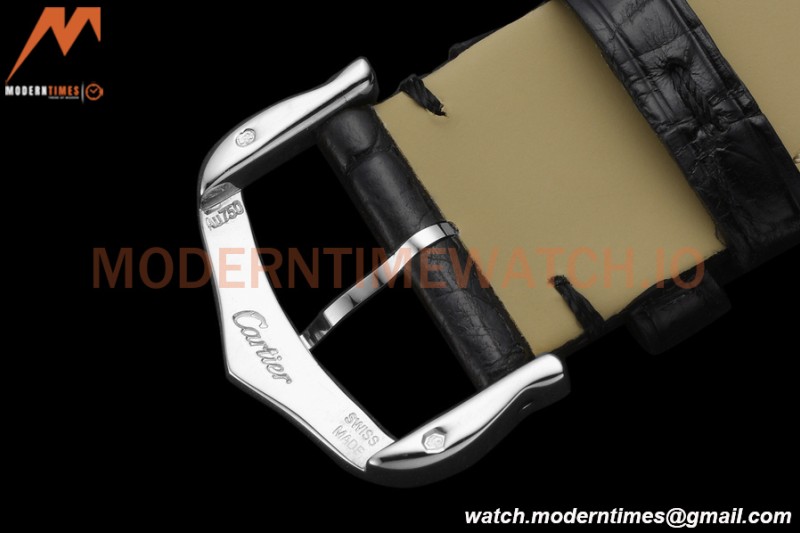 Cartier - Tank Must De Cartier Medium SS/LE Black DRF Swiss Qtz