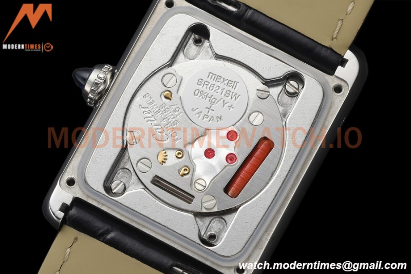 Cartier - Tank Must De Cartier Medium SS/LE Black DRF Swiss Qtz