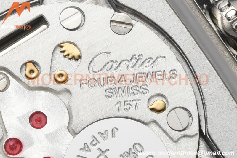 Cartier - Tank Must De Cartier Medium SS/LE Black DRF Swiss Qtz