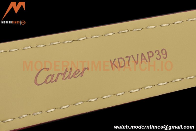 Cartier - Tank Must De Cartier Medium YG/LE Red DRF Swiss Qtz
