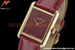 Cartier - Tank Must De Cartier Medium YG/LE Red DRF Swiss Qtz
