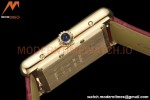 Cartier - Tank Must De Cartier Medium YG/LE Red DRF Swiss Qtz