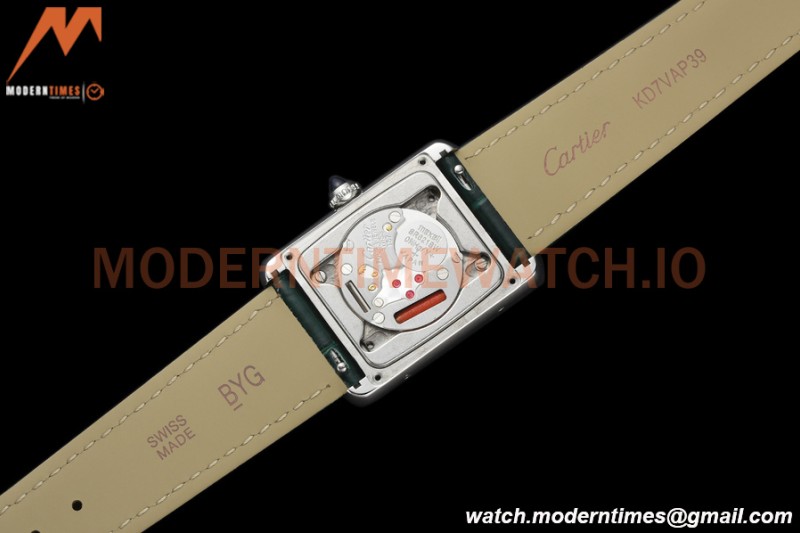 Cartier - Tank Must De Cartier Medium SS/LE Green DRF Swiss Qtz