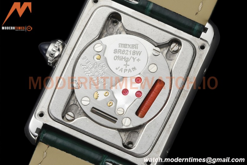 Cartier - Tank Must De Cartier Medium SS/LE Green DRF Swiss Qtz