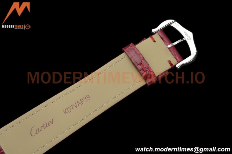 Cartier - Tank Must De Cartier Medium SS/LE Red DRF Swiss Qtz