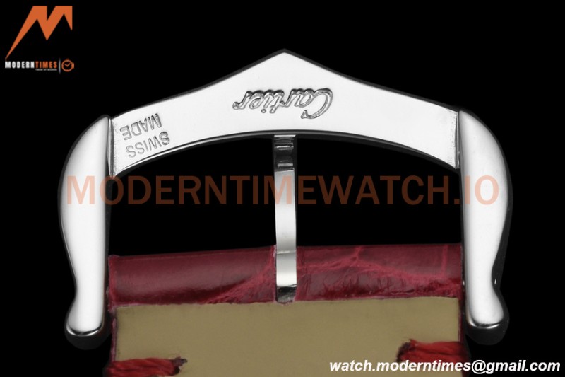 Cartier - Tank Must De Cartier Medium SS/LE Red DRF Swiss Qtz