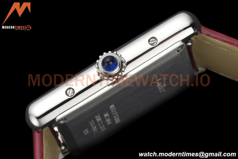 Cartier - Tank Must De Cartier Medium SS/LE Red DRF Swiss Qtz