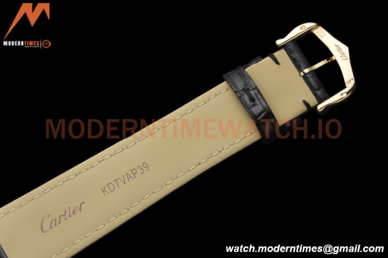 Cartier - Tank Must De Cartier Medium YG/LE Black DRF Swiss Qtz