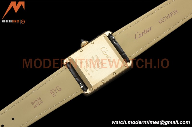 Cartier - Tank Must De Cartier Medium YG/LE Black DRF Swiss Qtz