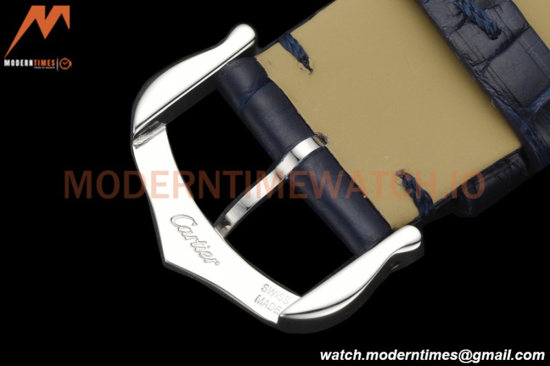 Cartier - Tank Must De Cartier Medium SS/LE Blue DRF Swiss Qtz