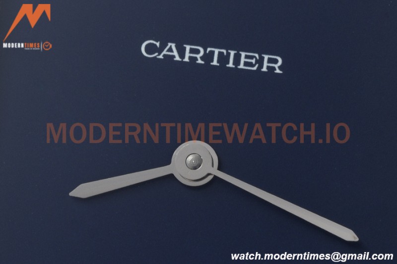 Cartier - Tank Must De Cartier Medium SS/LE Blue DRF Swiss Qtz