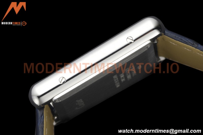 Cartier - Tank Must De Cartier Medium SS/LE Blue DRF Swiss Qtz