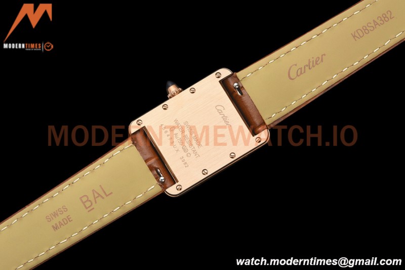Cartier - Tank Louis Ladies 22mm RG/LE White AF Swiss Qtz