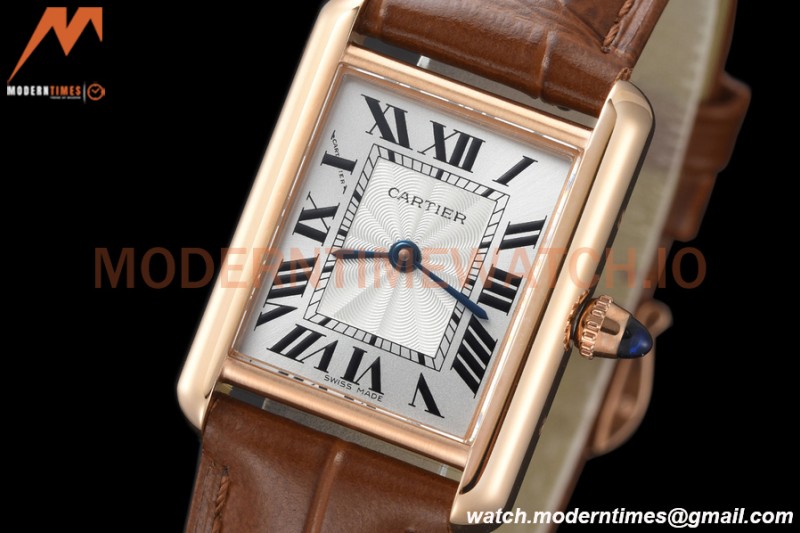 Cartier - Tank Louis Ladies 22mm RG/LE White AF Swiss Qtz