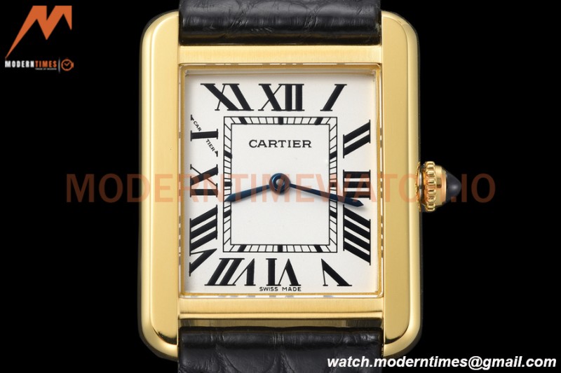 Cartier - Tank Solo Midsize 24.4mm YG/LE White AF Swiss Qtz