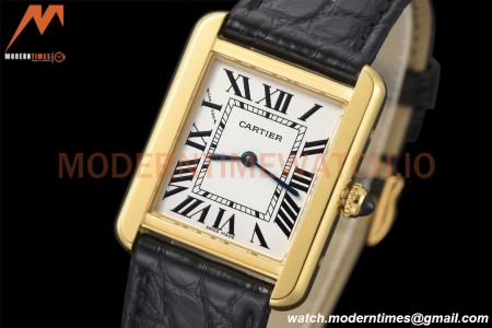 Cartier - Tank Solo Midsize 24.4mm YG/LE White AF Swiss Qtz