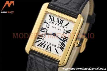 Cartier - Tank Solo Midsize 24.4mm YG/LE White AF Swiss Qtz