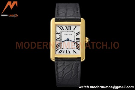Cartier - Tank Solo Large Size 27mm YG/LE White AF Swiss Qtz