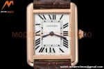 Cartier - Tank Solo Midsize 24.4mm RG/LE White DRF Swiss Qtz