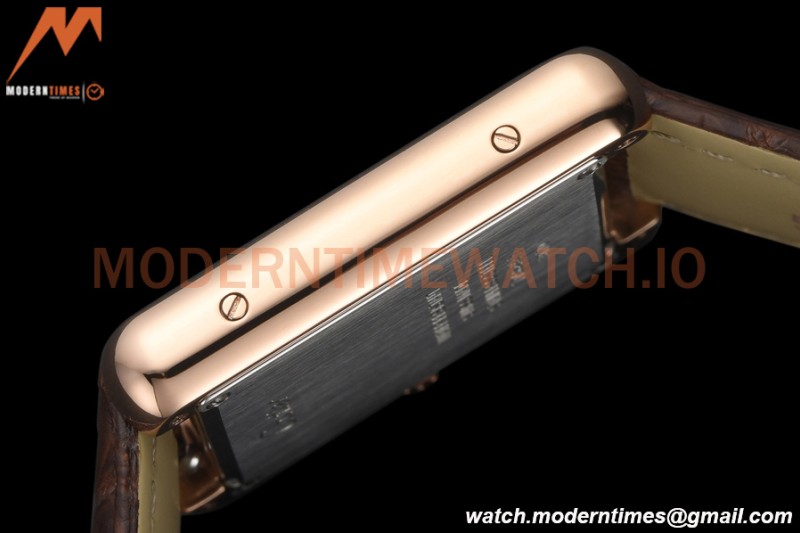 Cartier - Tank Solo Midsize 24.4mm RG/LE White DRF Swiss Qtz