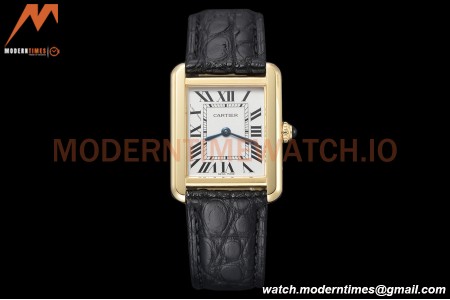 Cartier - Tank Solo Midsize 24.4mm YG/LE White DRF Swiss Qtz