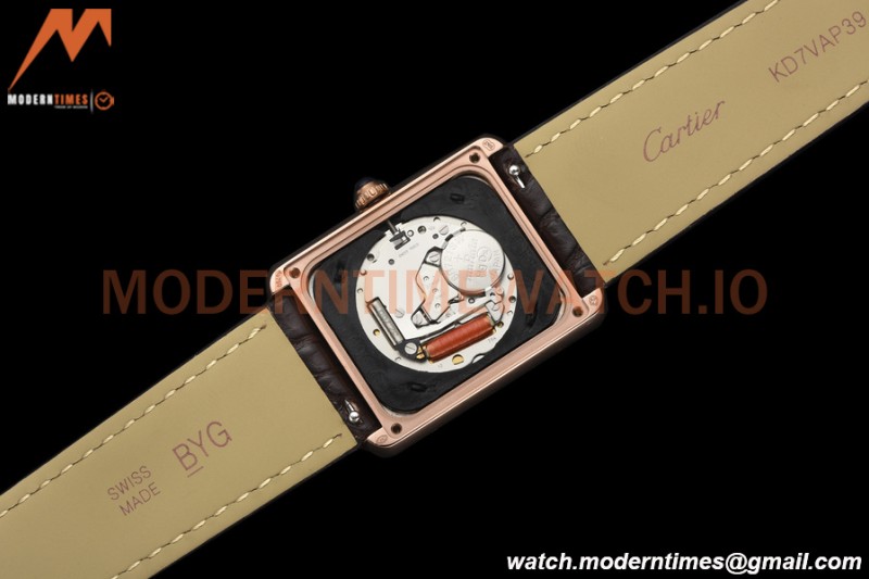 Cartier - Tank Solo Midsize 27.4mm RG/LE White DRF Swiss Qtz